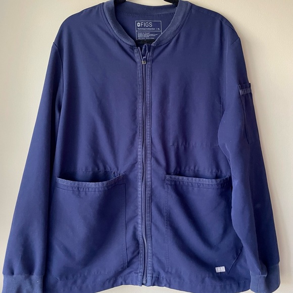 Figs Jackets & Coats Figs Mens Zapote Scrub Jacket In Navy Poshmark